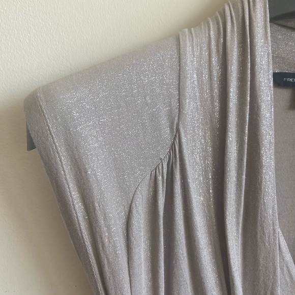 French Connection Shimmery Silver Dress - Picture 4 of 7